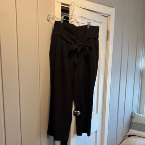a new day Black Tie-Waist Women's Trousers